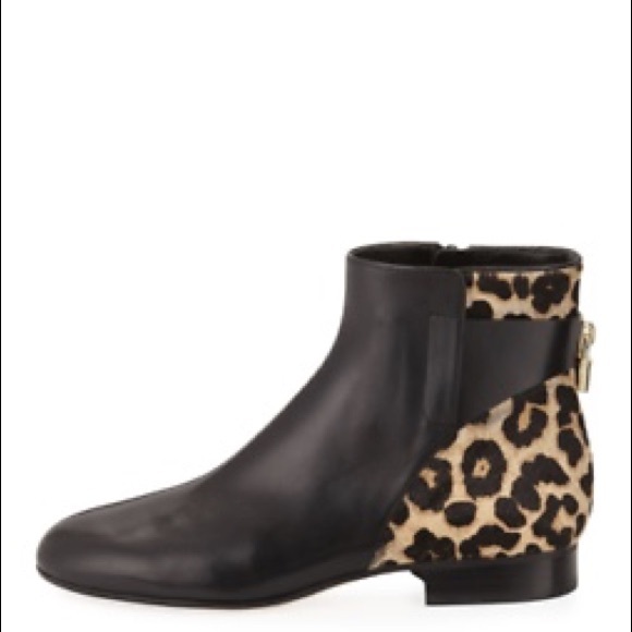 Michael Kors MIRA  Bootie Black Leopard size 8 - Picture 10 of 11